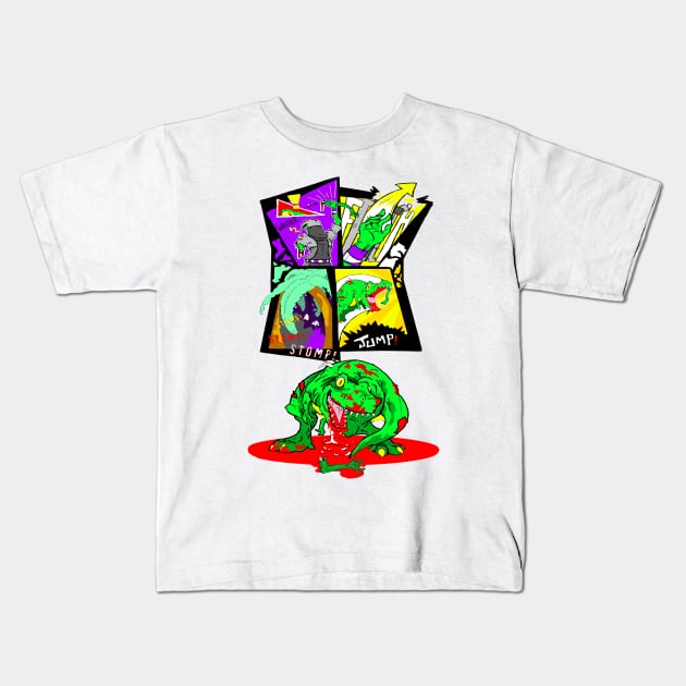 Z-REX: A Dinosaur Zombie Kids T-Shirt by Brandon Beyond